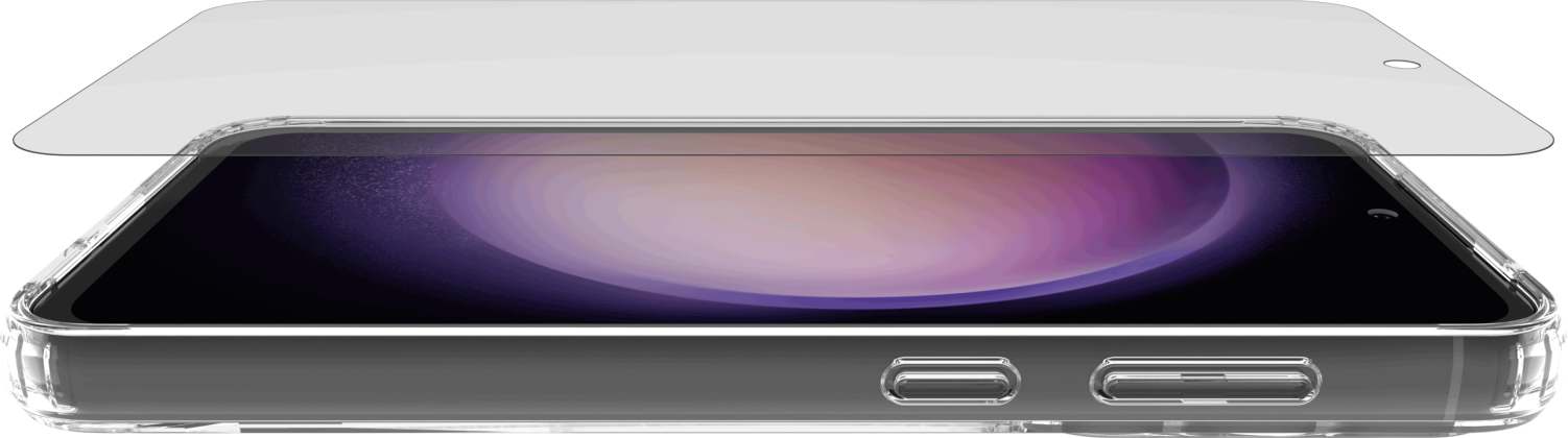Samsung Galaxy S23 FE Case & GLASS Screen Protector Bundle