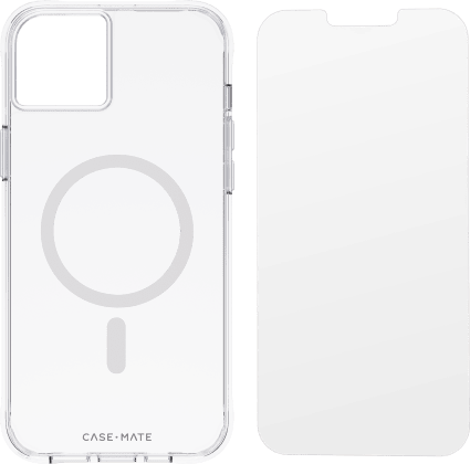 Apple iPhone 14 Plus Case & GLASS Screen Protector w/MagSafe