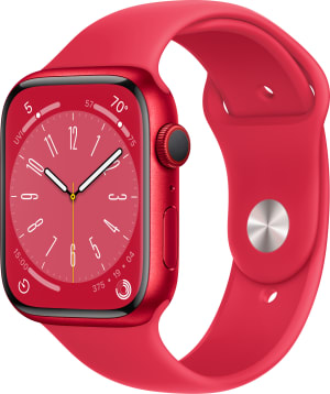 Recuerdo Enviar formal Apple Watch Series 8 con caja de aluminio de 45 mm de Xfinity Mobile color  (PRODUCT)RED con correa deportiva color (PRODUCT)RED (talla M/G)