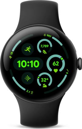 Google Pixel Watch 3 45mm from Xfinity Mobile in Obsidian