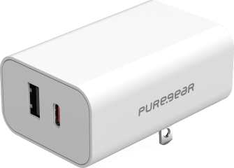 30W Dual USB-C + USB-A Fast Wall Charger