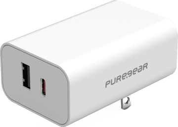 30W Dual USB-C + USB-A Fast Wall Charger
