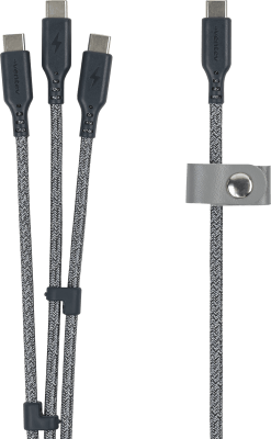 3-in-1 USB-C Cable 5ft