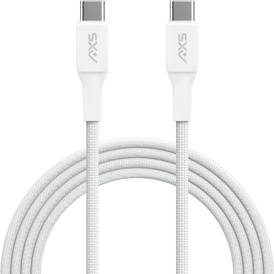 DUOCharge 45W Flat Wall Charger & 2x 4ft Braided Cable