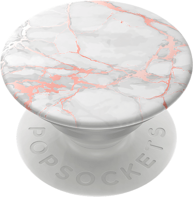 Swappable PopGrips - Rose Gold Lutz Marble