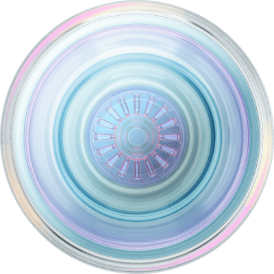 Swappable PopGrips - Clear Iridescent