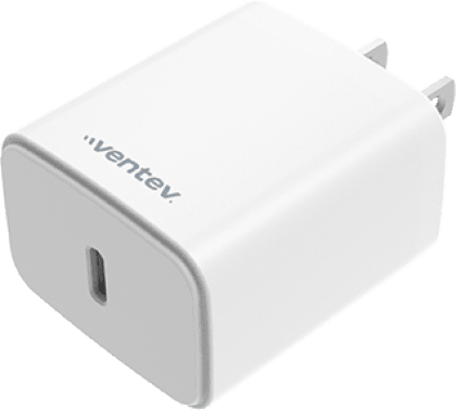 Cargador rápido USB-C Ventev 20W de Xfinity Mobile en color Blanco