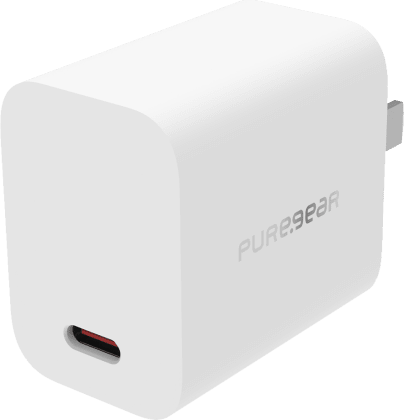 Cargador rápido de corriente USB-C de 20 W de PureGear de Xfinity Mobile en  color Blanco