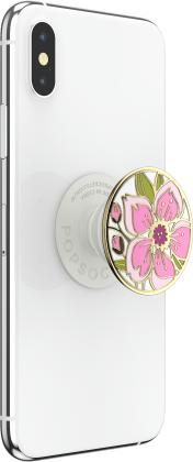 PopGrip with Swappable Top for Phones and Tablets PopSockets Enamel Cherry Blossom