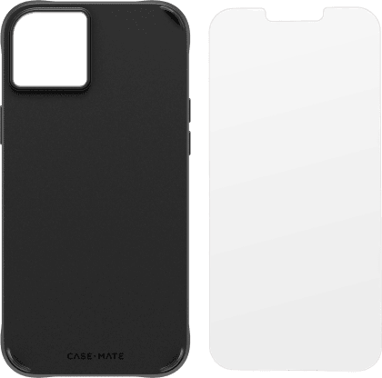 Estuche y protector de pantalla de vidrio para​​​​​​​ Apple iPhone 14 Plus  c/MagSafe Case-Mate de Xfinity Mobile en color Mes de la historia
