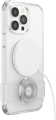 PopSockets PopCase for MagSafe iPhone 13 Case with Integrated PopGrip  Slide, Clear 