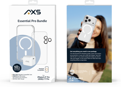 Axessorize Apple iPhone 18 Pro Essential 4-in-1 Bundle from