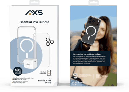 Axessorize Apple iPhone 17 Pro Essential 4-in-1 Bundle from