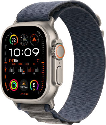 Apple Watch Ultra 2 from Xfinity Mobile in Titanium Case with Blue