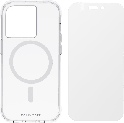 Case Mate Apple iPhone 14 Pro Case GLASS Screen Protector w