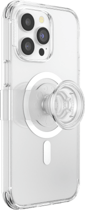 popsockets popcase with magsafe for iphone 14 pro max translucent black