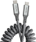 Coiled 3ft USB-C to USB-C Cable - Gray