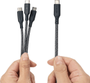 3-in-1 USB-C Cable 5ft