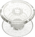 Swappable PopGrips - Clear Glitter Silver