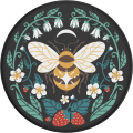 Swappable PopGrips - Bee Boho