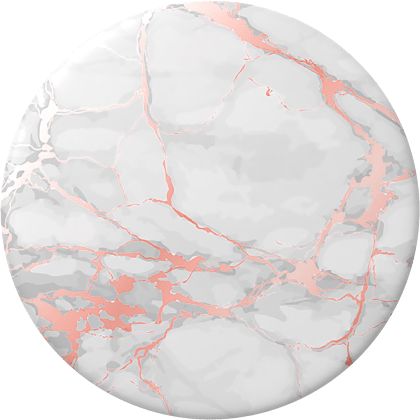 Swappable PopGrips - Rose Gold Lutz Marble