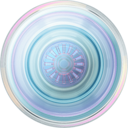 Swappable PopGrips - Clear Iridescent