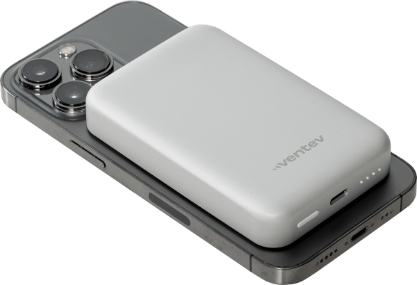 Portable Magnetic Battery 5,000 mAh - Gray