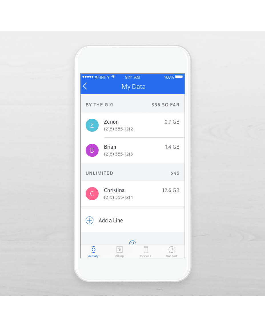 Add a Line to Xfinity Mobile Mix and Match Data, Without Access Fees!
