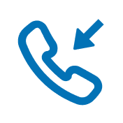 Phone with arrow pointing towards it